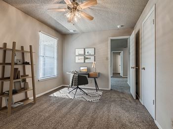 Office with Ceiling Fan
